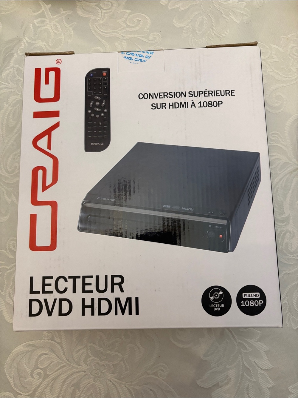 Black HDMI DVD Player - Full HD 1080P never used